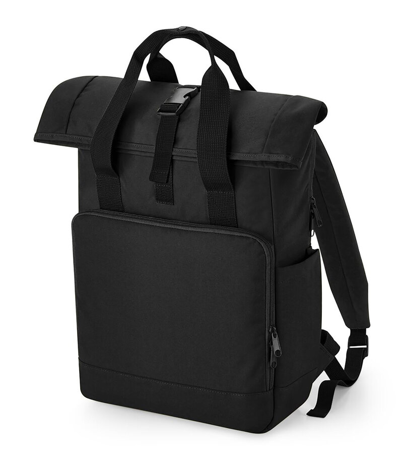 BagBase_Recycled-Twin-Handle-Roll-Top-Laptop-Backpack_BG118L_Black