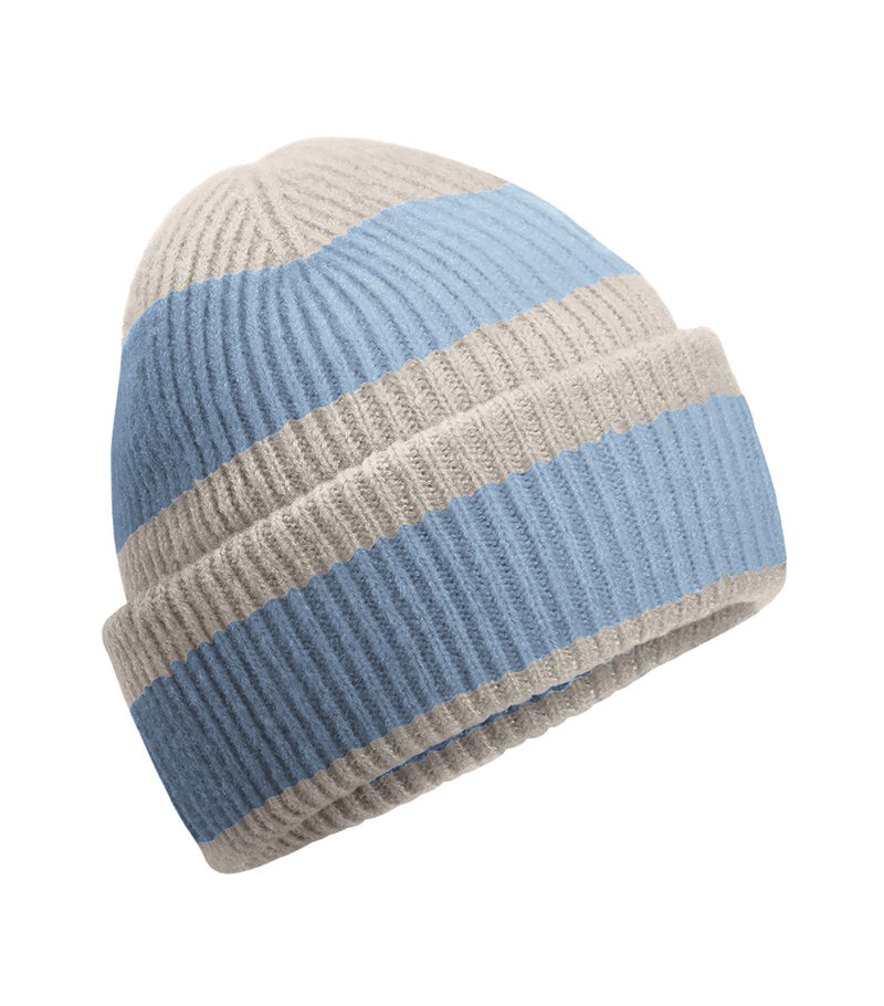 Beechfield_Colour-Block-Beanie_B391R_natural-stone_dusty-blue