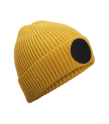 Beechfield_Circular-Fashion-Patch-Beanie_B332R_mustard_black