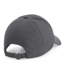 Beechfield_EarthAware-Organic-Cotton-Canvas-Unstructured-Cap_B54N_graphite-grey_rear