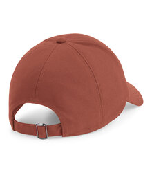 Beechfield_EarthAware-Organic-Cotton-Canvas-Unstructured-Cap_B54N_terracotta_rear