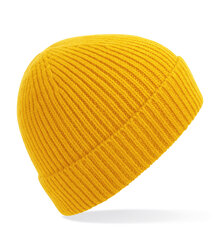 Beechfield_Engineered-Knit-Ribbed-Beanie_B380_Sun-Yellow