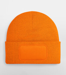 Beechfield_Original-Patch-Beanie_B445_orange_flat-shot