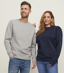 Jack-Jones-Produkt-Blanks_PKTGMS-Blank-Basic-Crew-Neck-Sweat_12263900_Light-Grey-Melange_Navy-Blazer_5715603390353_008