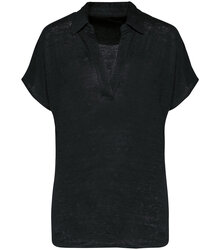 Native-Spirit_Ladies-linen-polo-shirt_NS221_BLACK