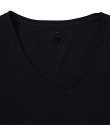 Russell-Childrens-v-neck-HD-T-166F-black-detail