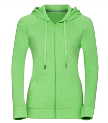 Russell-Ladies-HD-Zipped-Hood-284F-Green-Marl-front
