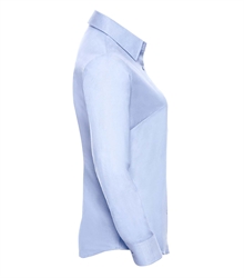 Russell-Ladies-Long-Sleeve-Classic-Oxford-Shirt-932F-Oxford-blue-side