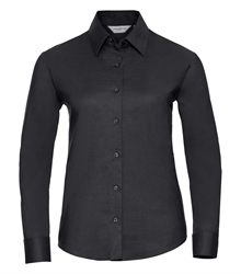 Russell-Ladies-Long-Sleeve-Classic-Oxford-Shirt-932F-black-front
