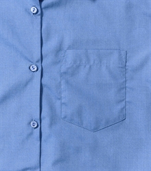 Russell-Ladies-Long-Sleeve-Classic-Polycotton-Poplin-Shirt-934F-Corporate-blue-detail-1