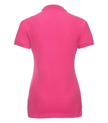 Russell-Ladies-Stretch-Polo-566F-fuchsia-back