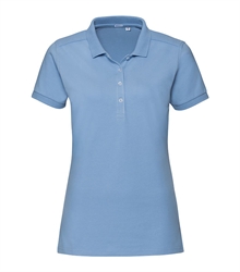 Russell-Ladies-Stretch-Polo-566F-sky-front