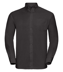 Russell-Mens-Long-Sleeve-Classic-Oxford-Shirt-932M-black-front
