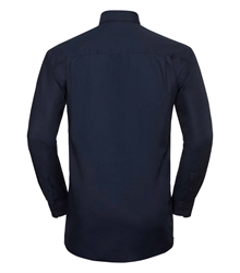 Russell-Mens-Long-Sleeve-Classic-Oxford-Shirt-932M-bright-navy-back