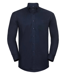 Russell-Mens-Long-Sleeve-Classic-Oxford-Shirt-932M-bright-navy-front
