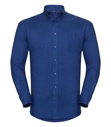 Russell-Mens-Long-Sleeve-Classic-Oxford-Shirt-932M-bright-royal-front