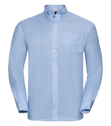 Russell-Mens-Long-Sleeve-Classic-Oxford-Shirt-932M-oxford-blue-front
