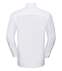 Russell-Mens-Long-Sleeve-Classic-Oxford-Shirt-932M-white-back