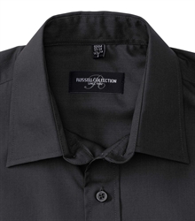 Russell-Mens-Long-Sleeve-Classic-Polycotton-Poplin-Shirt-934M-black-detail