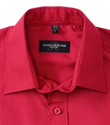 Russell-Mens-Long-Sleeve-Classic-Polycotton-Poplin-Shirt-934M-classic-red-detail