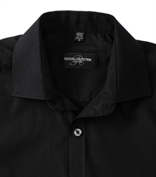 Russell-Mens-Long-Sleeve-Fitted-Ultimate-Stretch-Shirt-960M-black-detail