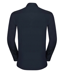 Russell-Mens-Long-Sleeve-Fitted-Ultimate-Stretch-Shirt-960M-bright-navy-back