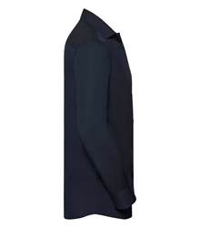 Russell-Mens-Long-Sleeve-Fitted-Ultimate-Stretch-Shirt-960M-bright-navy-side