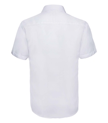 Russell-Mens-Short-Sleeve-Tailored-Ultimate-Non-Iron-Shirt-959M-white-back