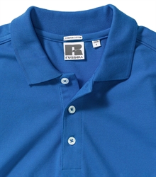 Russell-Mens-Stretch-Polo-566M-azure-blue-bueste-detail