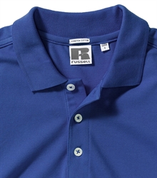 Russell-Mens-Stretch-Polo-566M-bright-royal-detail
