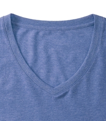 Russell-Mens-v-neck-HD-T-166M-blue-marl-detail