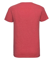 Russell-Mens-v-neck-HD-T-166M-red-marl-back