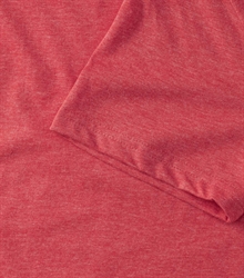 Russell-Mens-v-neck-HD-T-166M-red-marl-detail-1