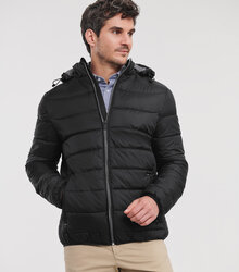 Russell_Mens-Hooded-Nano-Jacket_440M_0R440M036_Model_front