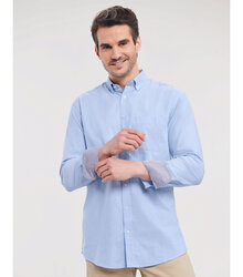 Russell_Mens-LS-Tailored-Washed-Oxford-Shirt_920M_0R920M0OX_Model_front
