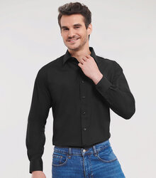 Russell_Mens-Long-Sleeve-Polycotton-Easy-Care-Poplin-Shirt_934M_0R934M036_Model_front