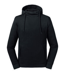 Russell_Pure-Organic-High-Collar-Hooded-Sweat_209M_0R209M0_Black_Front