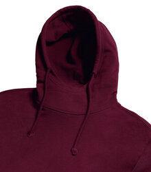 Russell_Pure-Organic-High-Collar-Hooded-Sweat_209M_0R209M0_Burgundy_Detail_1