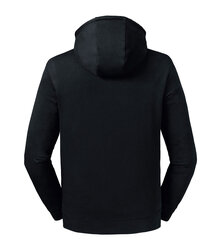 Russell_Pure-Organic-High-Collar-Hooded-Sweat_209M_Black_Back