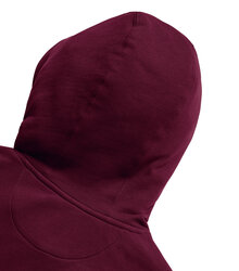 Russell_Pure-Organic-High-Collar-Hooded-Sweat_209M_Burgundy_Detail_2