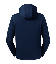 Russell_Pure-Organic-High-Collar-Hooded-Sweat_209M_French_Navy_Back