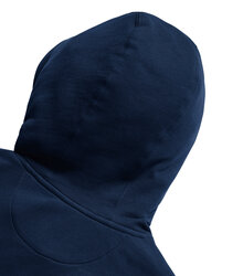 Russell_Pure-Organic-High-Collar-Hooded-Sweat_209M_French_Navy_Detail_2