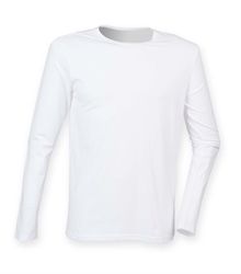 Skinni-Fit-mens-feel-good-stretch-long-sleeve-t-shirt-SF124-WHITE-TORSO-FRONT