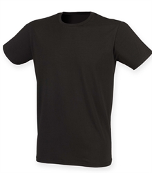 Skinni-Fit-mens-feel-good-stretch-t-shirt-SF121-BLACK-TORSO-FRONT